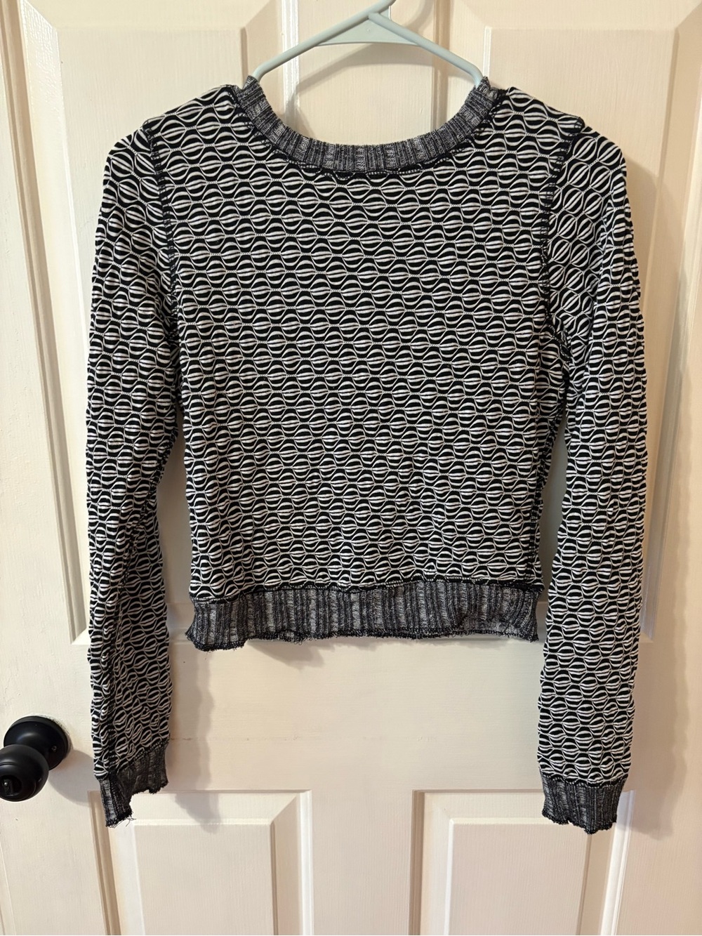 Gilded Intent Patterned Long Sleeve Top